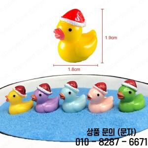 50Pcs 크리스마스 미니 오리 인형 동물 장식품 공예 데스크 냄비 풍경 정원 자동차 홈 액세서리