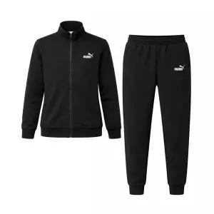 푸마 PUMA 에센셜 폴리스 기모 스웨트 트랙수트 남성 트레이닝 세트 운동복 짐웨어 런닝복 블랙 688175-01