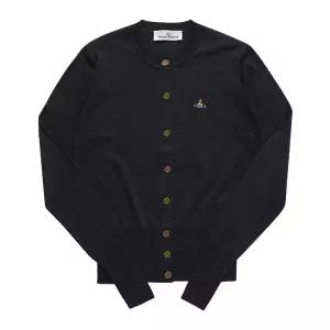 [비비안웨스트우드] 1803002P Y001A N402 베아 ORB 오브 로고 울 실크 여성 가디건