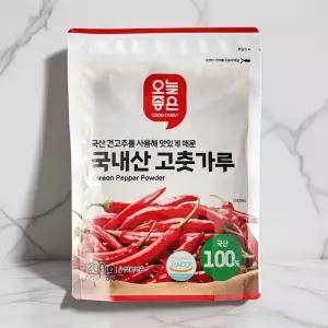 오늘좋은 국내산 고춧가루 200g