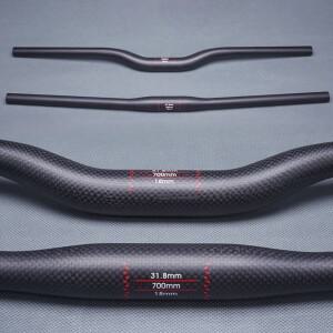 무광 3K 탄소 자전거 MTB 핸들바  산악 수평  1 자형 580/600/620/640/660/680/700/720/740/760mm