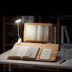 평설 좌식용 높이조절 대 조명 회전 다용도 램프 눕서대 우드 FAS등급 테이블