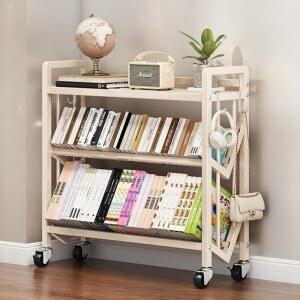 북트롤리 북카트 북트레일러 바퀴달린 간이 책꽂이 이동식