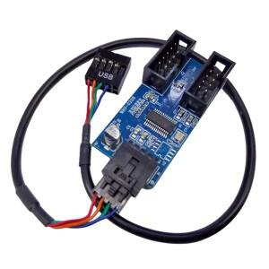 30cm 9Pin USB 분배기 확장 카드 1  2/4 연장 케이블 어댑터 라이저 보드 탁상 마더 헤더 용 USB2.0 허브