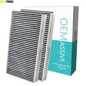 2x 자동차 꽃가루 캐빈 필터 활성탄 BMW 5 6  Alpina B5 B6 E60 E61 E63 E64 2004