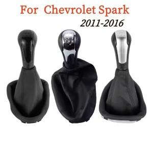 Chevrolet Spark 용 5 단 자동차 기어 레버 스틱 이동 손잡이 2011 가죽 부츠 커버 포함