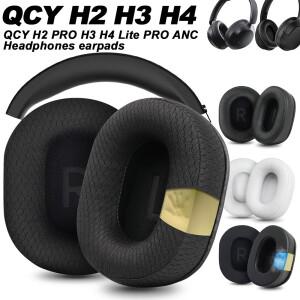 QCY H2 PRO H3 H4 Lite ANC 교체 용 이어 패드 메쉬 천 메모리 커버 스폰지 소프트 단백질
