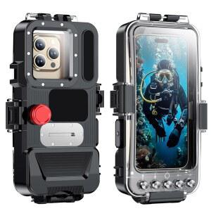 모든 16 Pro max /15Pro /14 /13 /12, 스노클링 사진 방수 휴대폰 케이스 98FT /30M 작동 수중 비디오, 하우징, 시리즈와 호환 가능