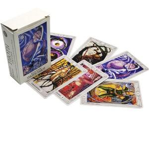 새로운 에디션 80 카드 Crowley THOTH 타로 귀여운 버전에는 마술사 세 가지 표현이 포함되어 있습니다.