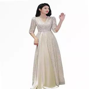 이브닝 셀프웨딩 드레스 원피스 롱 연말파티룩 촬영 스냅