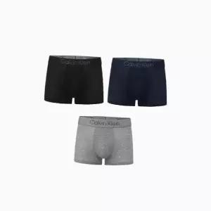 [Calvin Klein]UNDERWEAR CK 캘빈클라인 울트라소프트 모달 3팩 트렁크 남성 팬티 블랙 네이비 그레이 N...