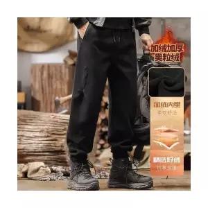 남성용 면 바지 기모 맨투맨 겨울 배기 조거 가을 니트 캐주얼 KS4