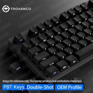 그라디언트 키캡 측면 인쇄 PBT 더블 샷 샤인스루 OEM 프로필 (MX 스위치용) 게이밍 키보드 133