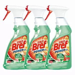 헨켈  Bref 파워 - 주방용 스프레이 500mlx3개 / 부엌 주방 기름때 찌든때 제거