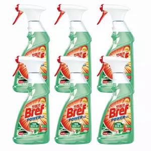 헨켈  Bref 파워 - 주방용 스프레이 500mlx6개 / 부엌 주방 기름때 찌든때 제거