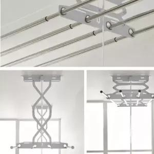 아파트 빨래건조대 천장 2단 베란다건조대 슬라이드 (WFHCJRK)