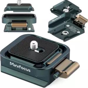 카메라 삼각대 마운트 아르카 스위스 플레이트용 미니포커스 범용 퀵 릴리스 플레이트(1/4인치 나사