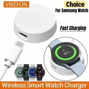 새로운 휴대용 무선 충전기 타입 C 키체인 삼성 갤럭시 워치 8 7 6 5 클래식 프로 4 3 액티브 2 고속 충전