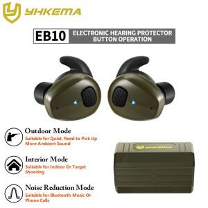 YHKEMA EB10  전자 사격 귀 보호 Bluetooth5.3  전술 헤드폰 소음 감소 청력