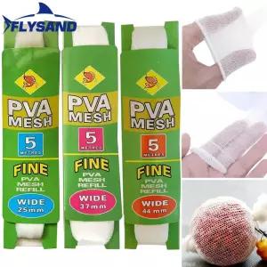 낚시대수리 FLYSAND 5m PVA 낚시 메쉬 가방 수용성 잉어 피더 트랩 미끼 그물 253744mm