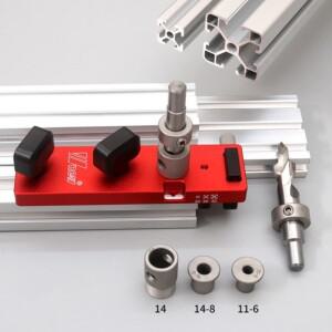 알루미늄 프로파일 드릴 가이드 펀치 로케이터 2020 3030 4040 펀칭 도구 호환  단일 홀