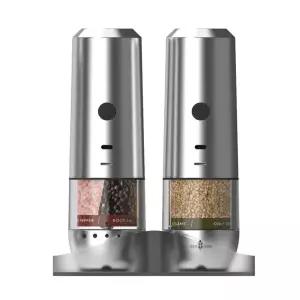 마리슈거 전동 그라인더 2PK (USB 충전형) 후추 소금 양념 자동 갈이통