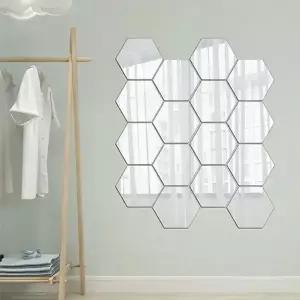 옷장 욕실 현관 신발장 붙이는 아크릴 안전 거울 중형 (KYR-WF876B6)