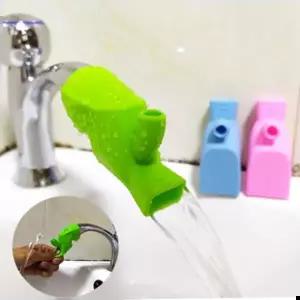 아동 세면대 2방향 실리콘 양치 연장 수도꼭지