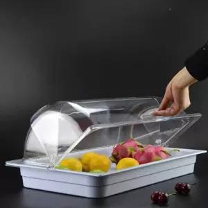 사각 커버 푸드커버 보관함 아크릴 대형 뷔페 카페 디저트 빵덮개