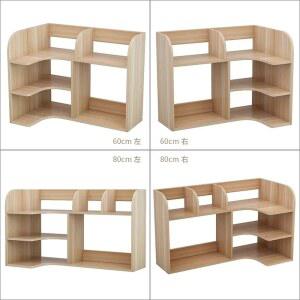 책상위선반 책상 이동식 책꽂이 간이 책장 코너 원목 미니 정리함 오른쪽 화이트