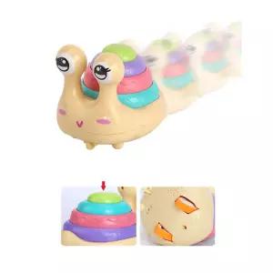 인지발달 12개월 움직이는 달팽이인형 장난감 작동 애완 교감 동물