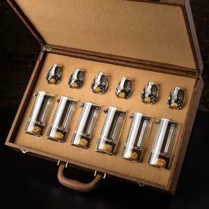 바이주잔 술잔 수정방 소주잔 세트 빼갈 중국 백주 고급