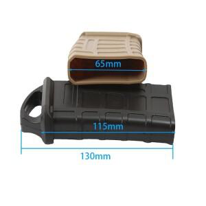 M4 M16 패스트 매거진 홀스터 서바이벌 고무 케이스 5.56 매그 미끄럼 방지 소총 보호 커버 에어소프트 AR1