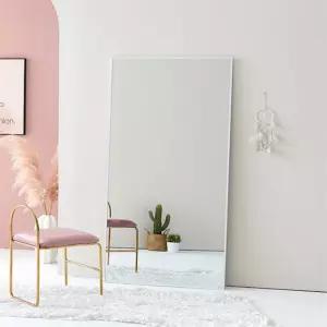 화이트프레임 벽걸이전신거울 전신거울800