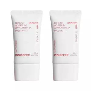 이니스프리 톤업 노세범 선스크린 EX SPF50+ 60ml 2개