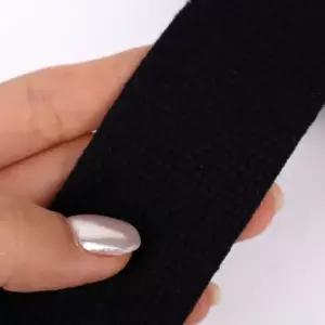 ( )가방끈 부자재 웨이빙끈 가방부자재 블랙 38mm x 웨빙끈 5m