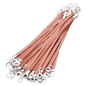 와이어 플랜지 구리선 순수 스퀘어 본딩점퍼 레이스웨이접지 1 전선자재 테이프 200MM길이/100줄 5평방 순동2 배전함 접지선