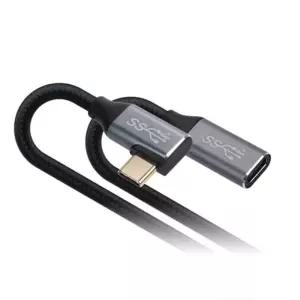 USB 3.1 C타입 PD 고속충전 꺾임 연장 선 2M 데이터전송 초충전 케이블 충전기