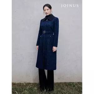 [조이너스]카라 벨트 지퍼 모직 코트 JW24CH3401904A_P408561492