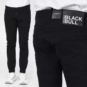 [디스퀘어드2]디스퀘어드 타이디 남성 바이커진 블랙 S74LB0860 STN833 900