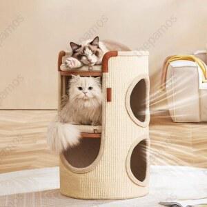 고양이 캣타워 매트 스크래처 캣폴 타워하우스 미니캣타워 반려묘 원목 2단 스크래쳐