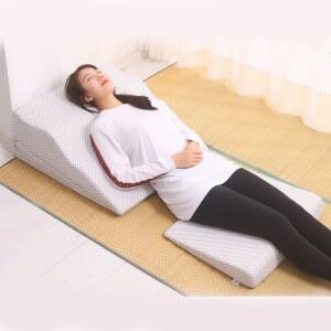 쿠션 등받이 넓은 모델 연장 베개 식도염 삼각 2세대 논슬립 역류성 역류 침대 업그레이드 패드 각도 경추 위산방지