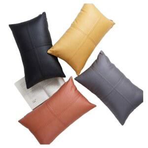 소파가죽쿠션 등받이 세트 솜 블록 북유럽 베개 직사각 틈새