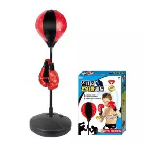 어린이 실내체육 태권도장 높이조절 펀치볼 연습 홈트 복싱 유치원 운동 샌드백