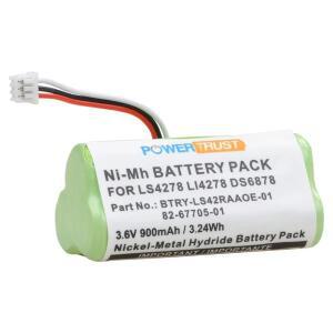 Motorola Symbol LS4278 DS6878 82-67705-01 BTRY-LS42RAAO용 PowerTrust 900mAh 바코드 스캐너 배터리