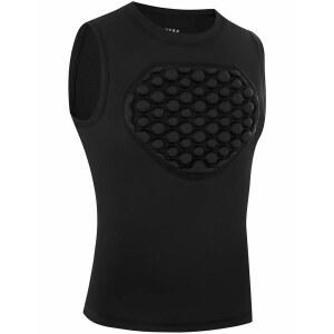 런히트 유소년 야구 가슴 보호 소프트볼 라크로스 축구 패딩 압축 셔츠 하트 가드 흉골