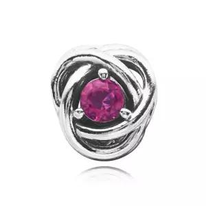 [판도라]790065C05 핑크 이터니티 서클 참 (10월 탄생석)