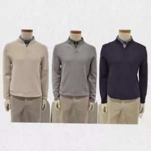 매장정품 올젠 OLZEN 남성 셔츠 레이어드 스웨터 ZG1E1203 3종택1 1414899