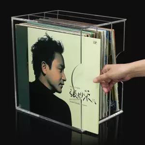 아크릴 엘피 수납장 2칸 진열장 디스플레이 업그레이드된