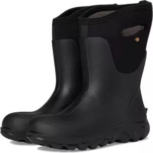BOGS 여성 클래식 심리스 미드 레인 부츠 블랙 8